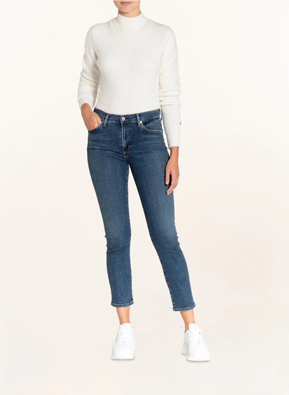 Citizens of Humanity Skyla High Rise Straight Ankle Crop Denim Jeans 28